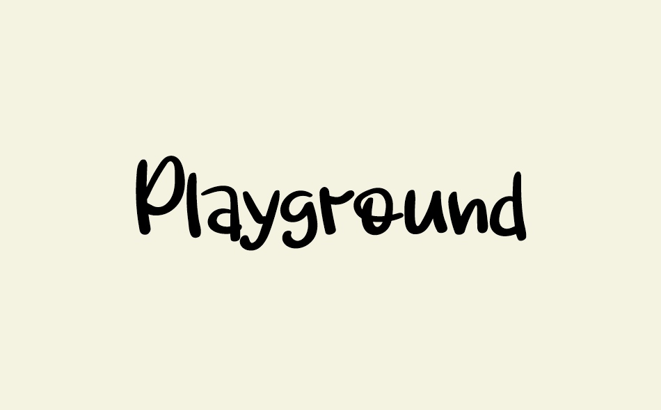 Playground font big