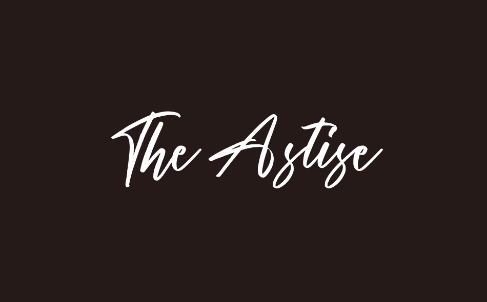 The Astise font big