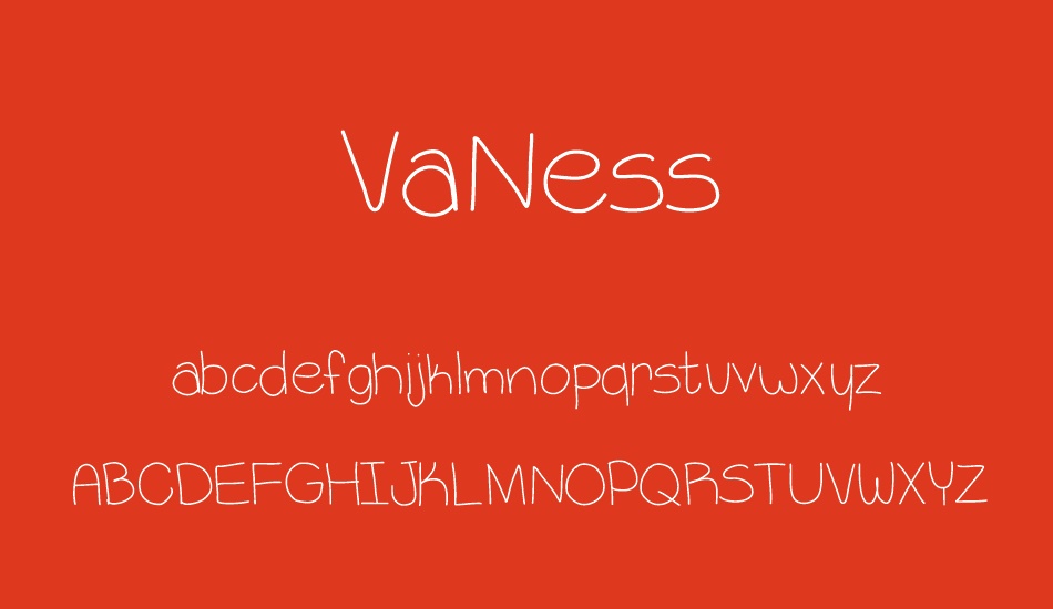 vaness font