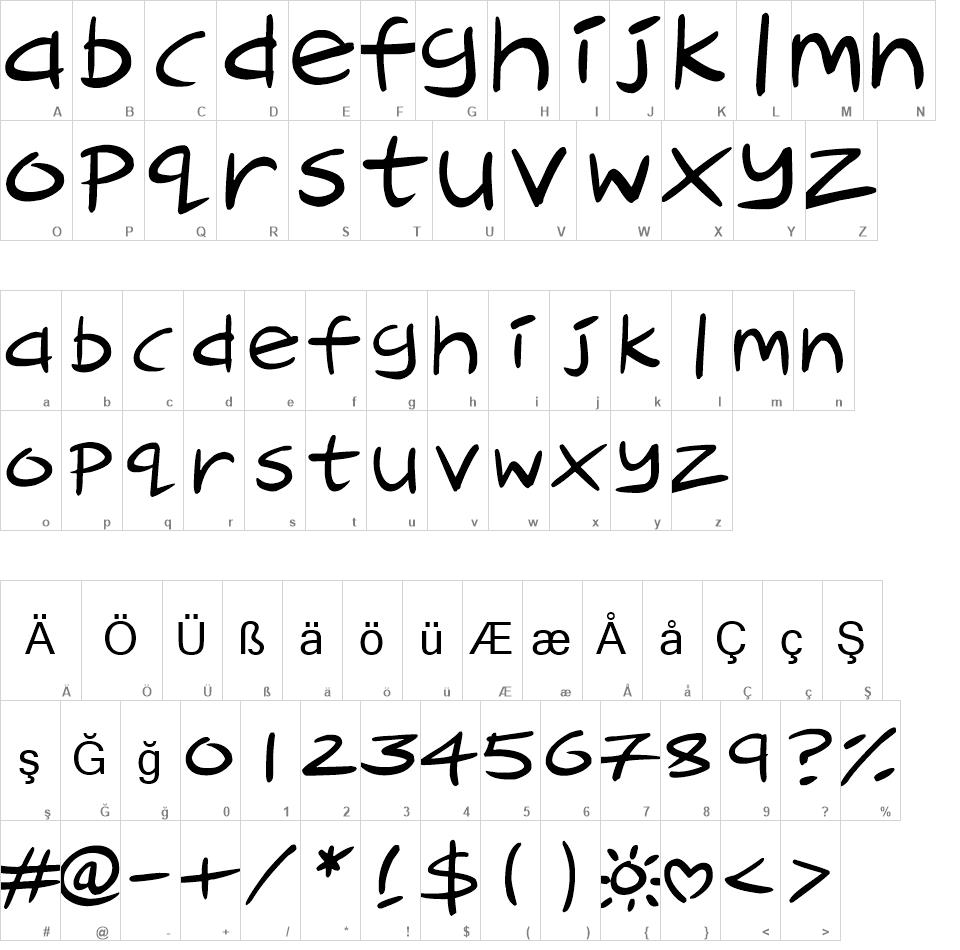 Cartoon Inkstrokes Free Font