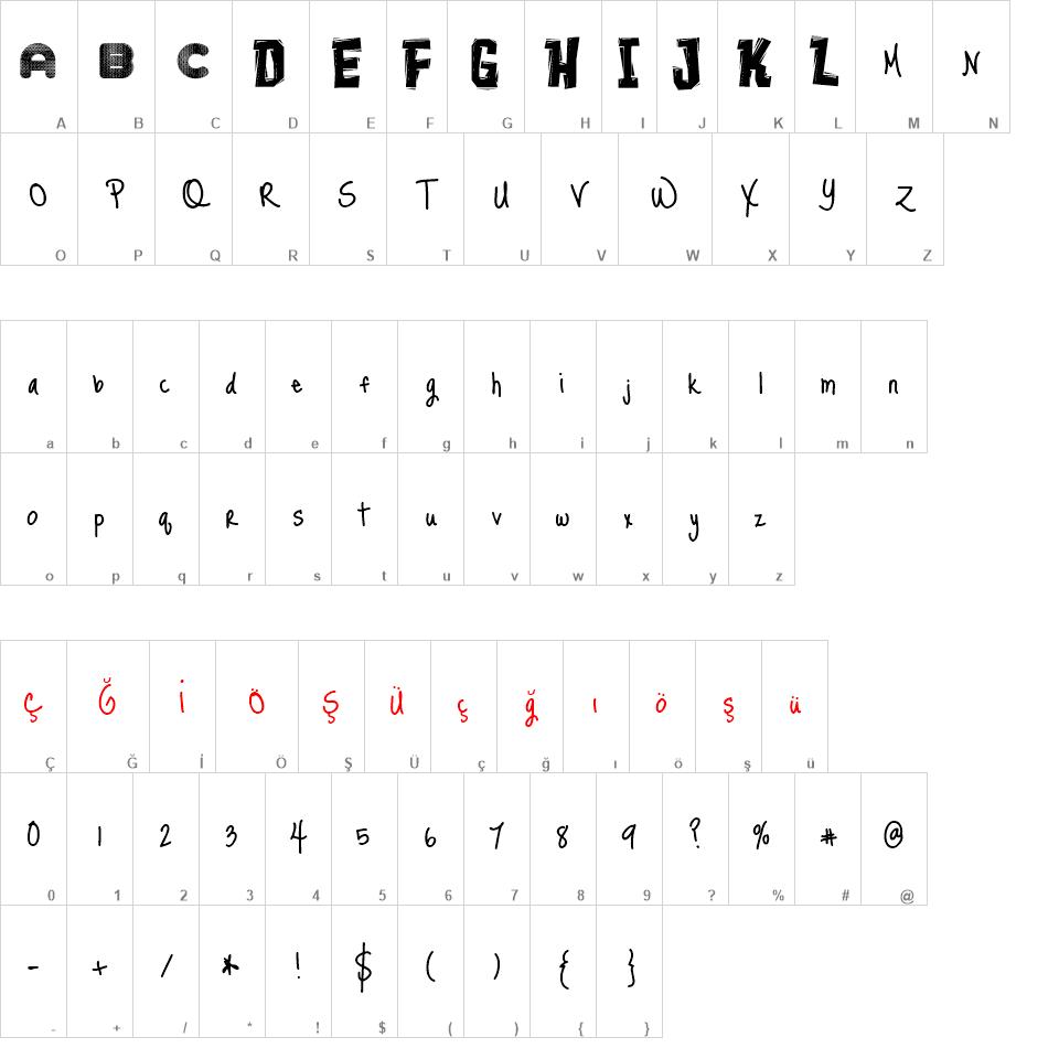 demonstration-font-free-font