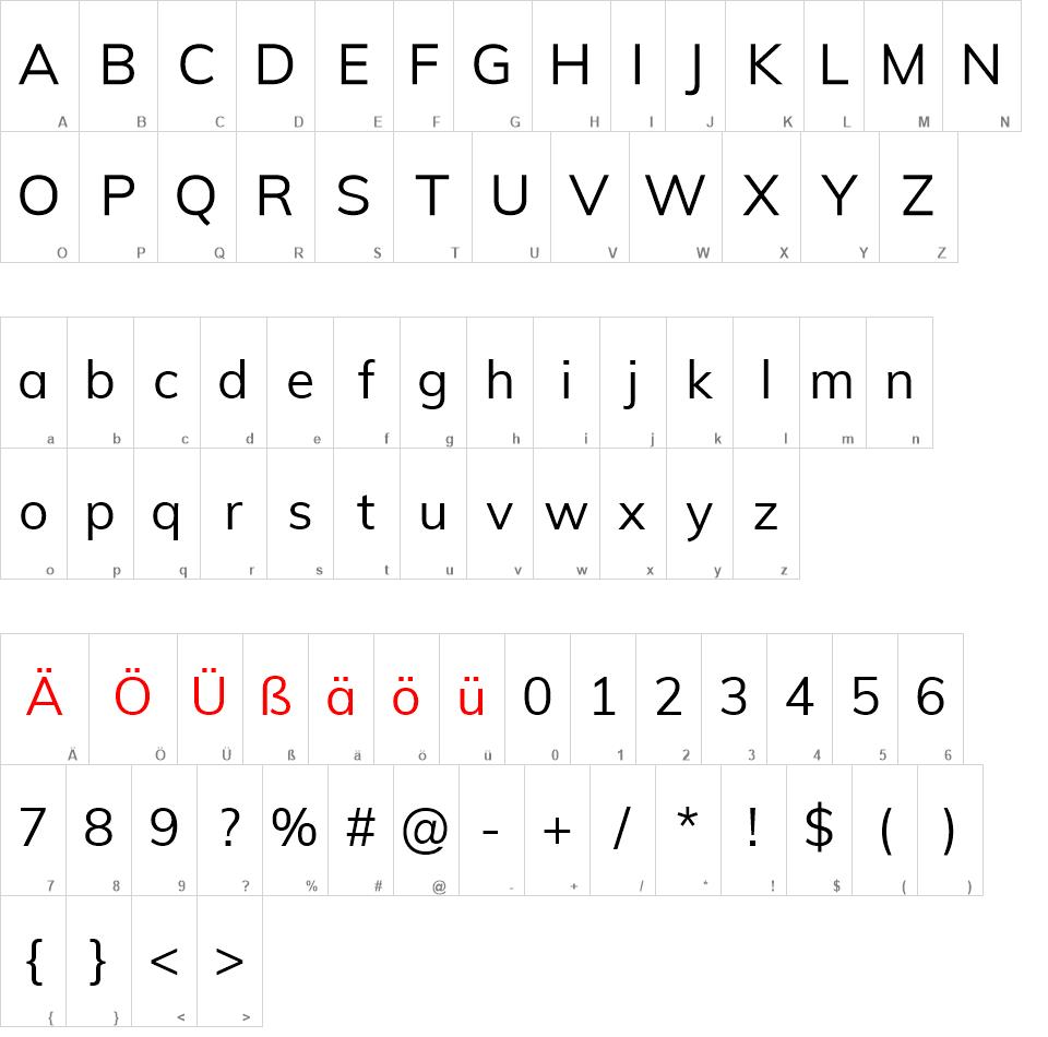 Muli free font