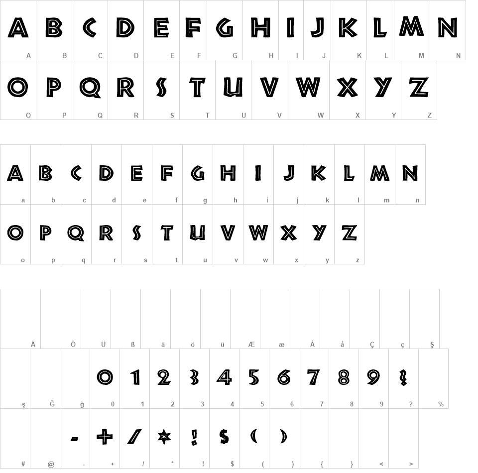 African free font