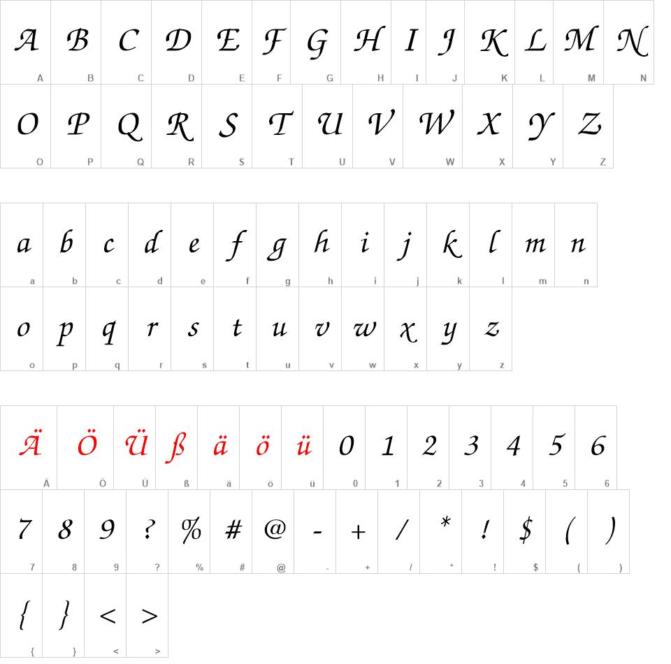 ITC Zapf Chancery free font