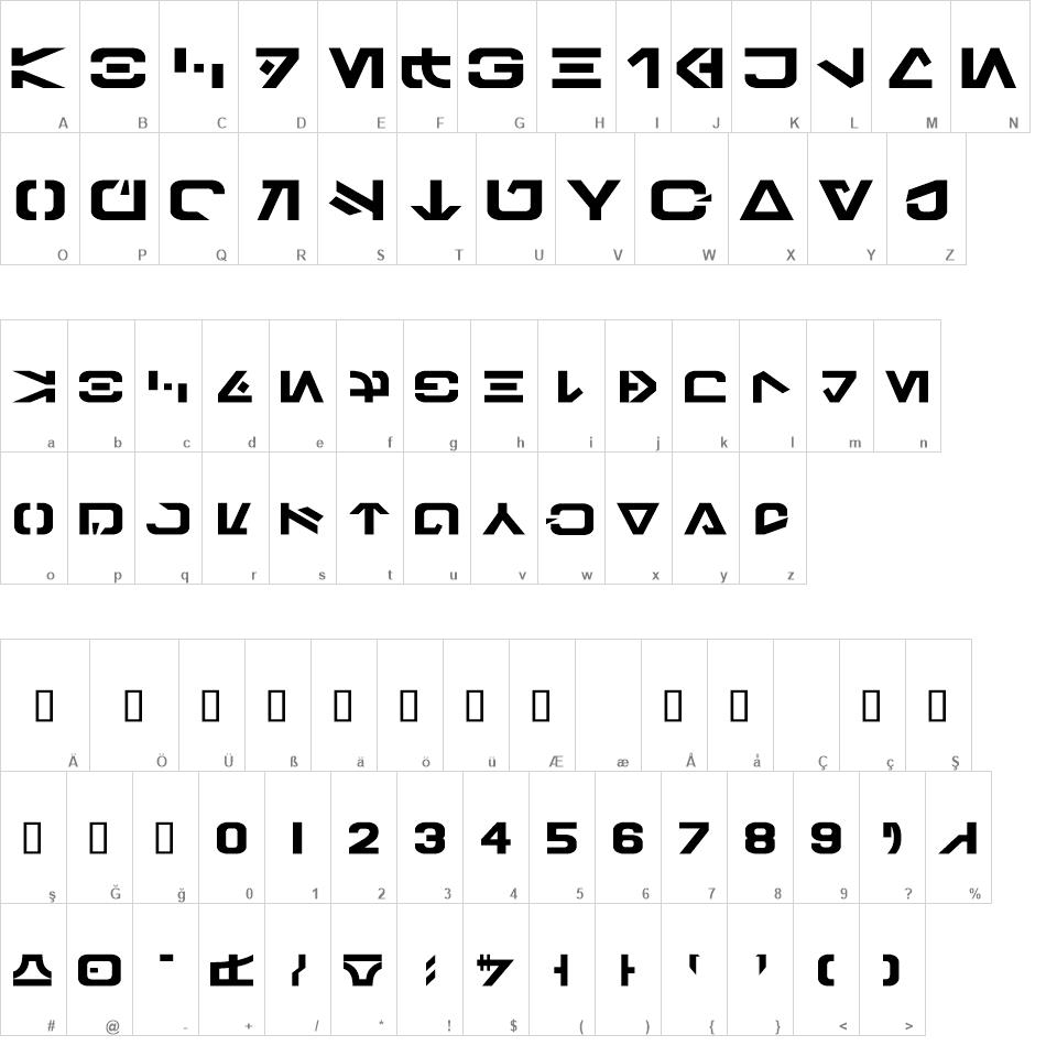 Galactic Basic free font