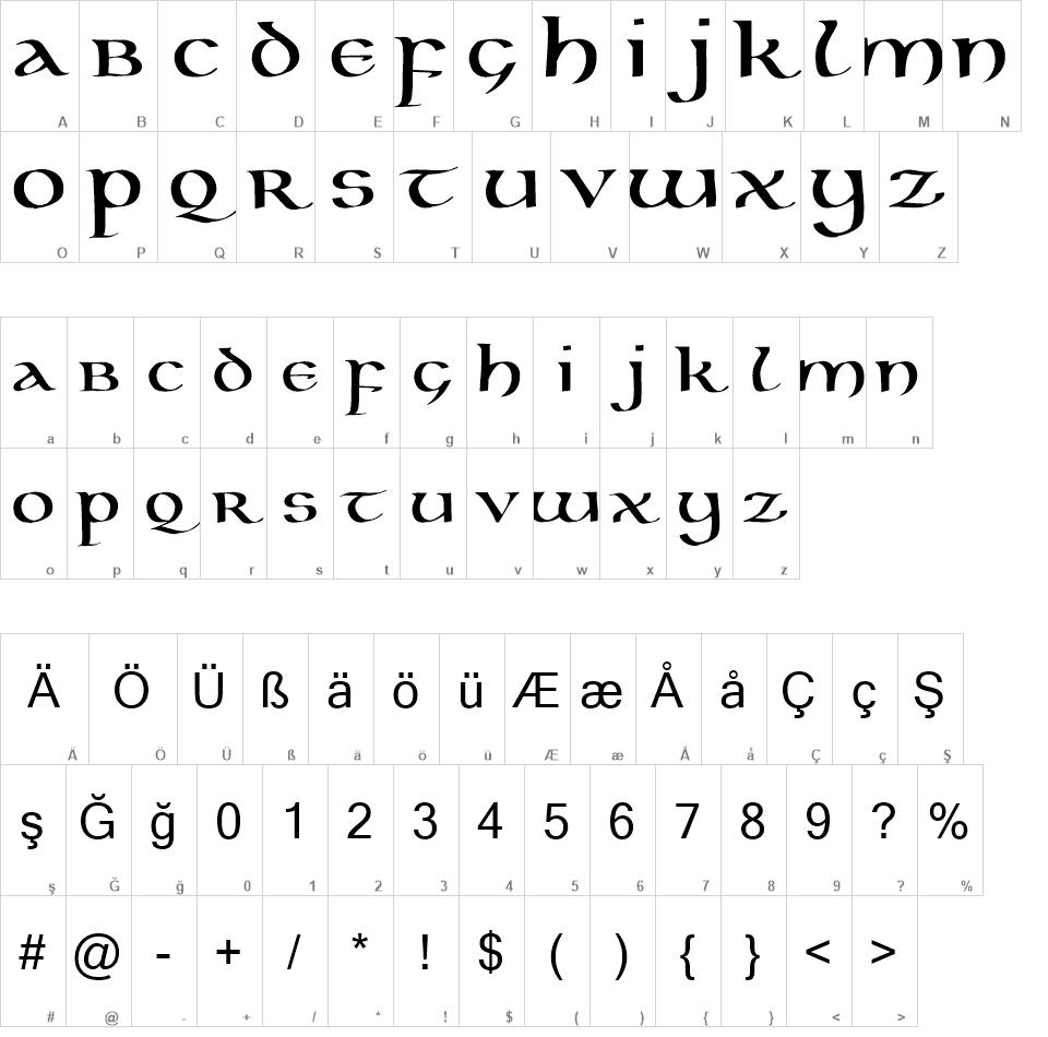 Kells Uncial free font