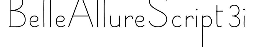 Belle Allure free font