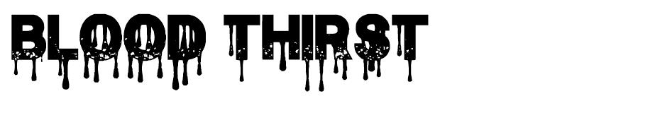 Blood Thirst free font