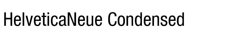 Helveticaneue Condensed Free Font