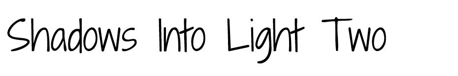 Shadows Into Light Two Free Font