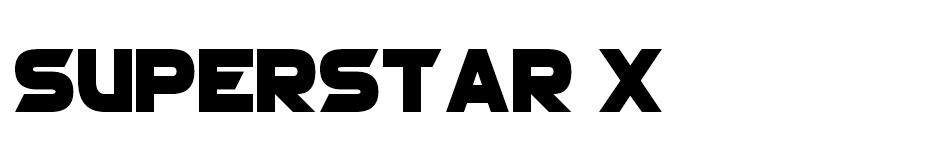 superstar x font