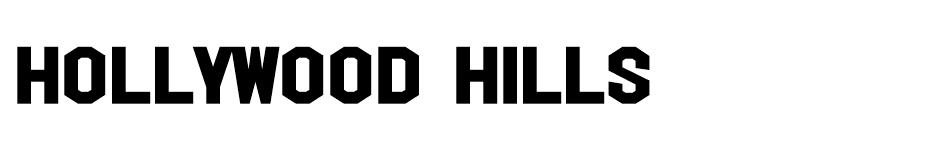 Hollywood Hills free font