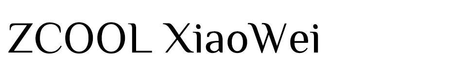 Zcool Xiaowei Free Font