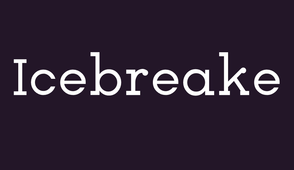 Icebreaker Free Font