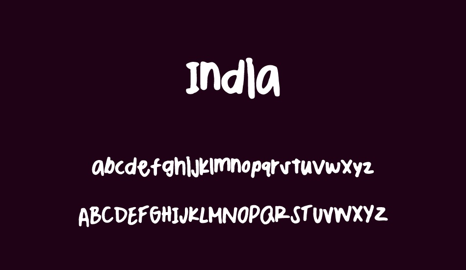 India Free Font