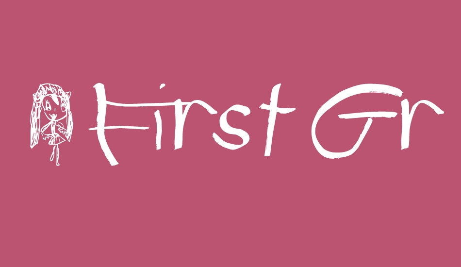 (First Grader) font big