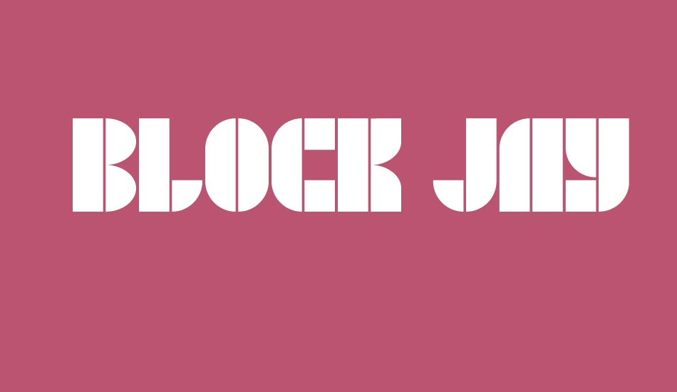  BLOCK JayeW73 font big