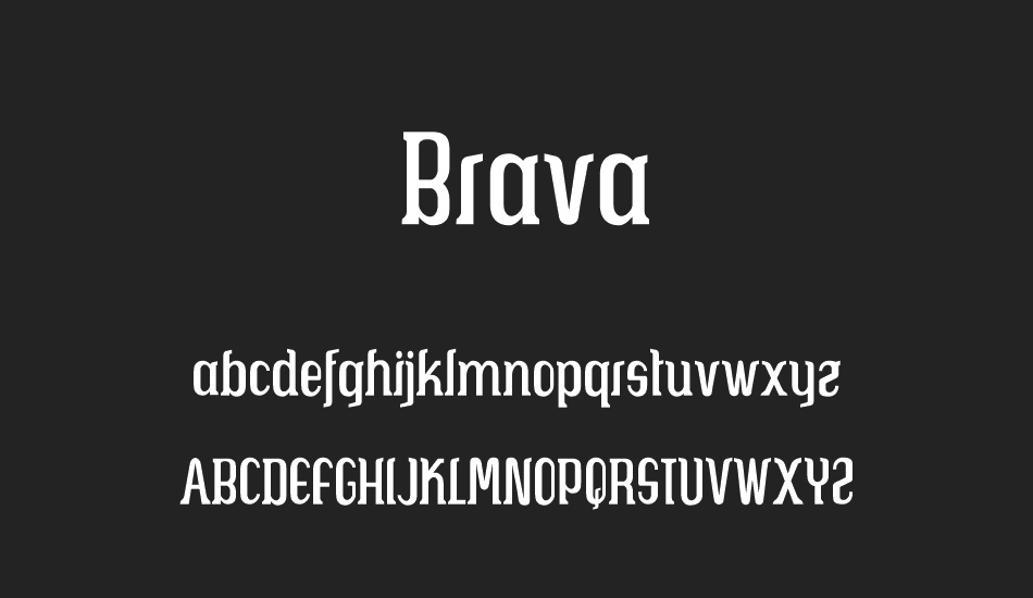  Brava font