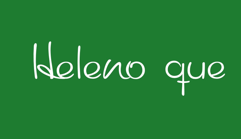  Heleno que se aprende Script font big