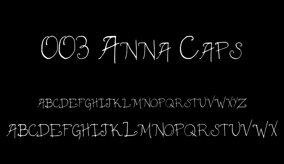 003 Anna Caps font