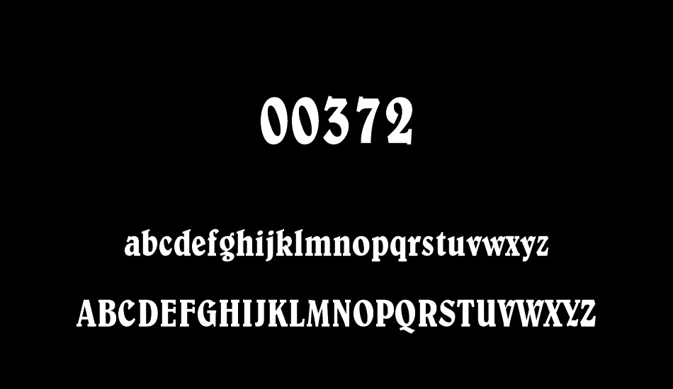 00372 font