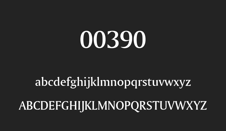 00390 font