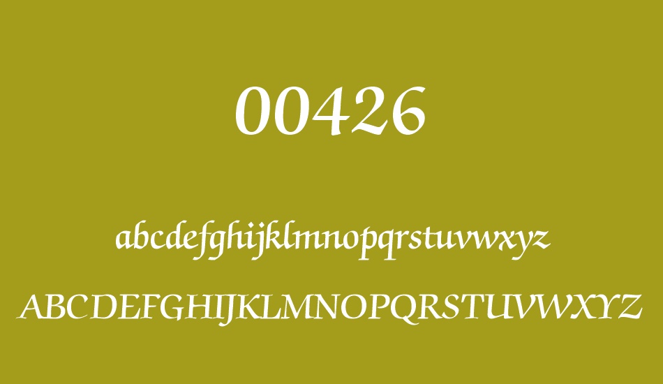 00426 font