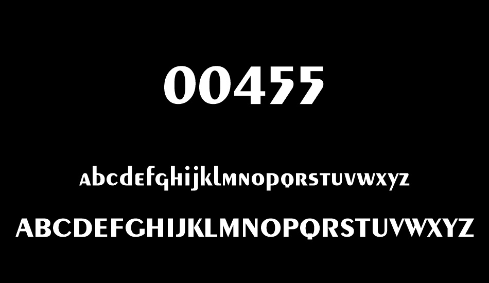 00455 font