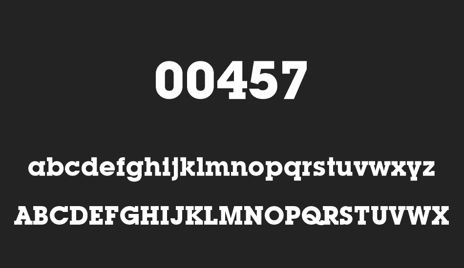 00457 font