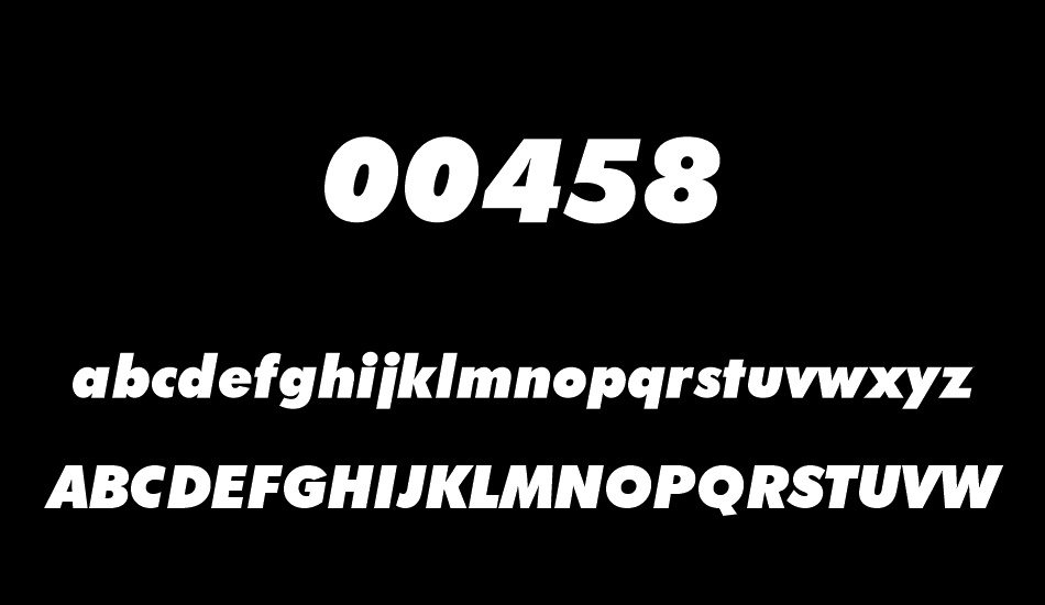 00458 font