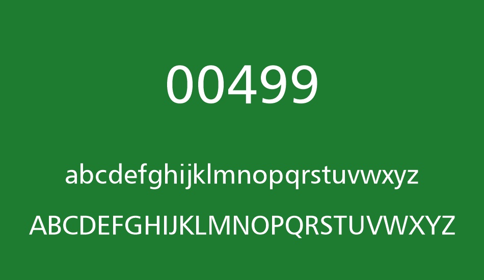 00499 font