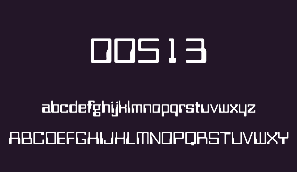 00513 font