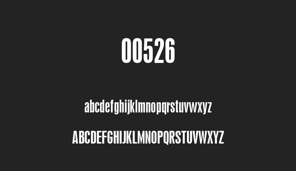 00526 font