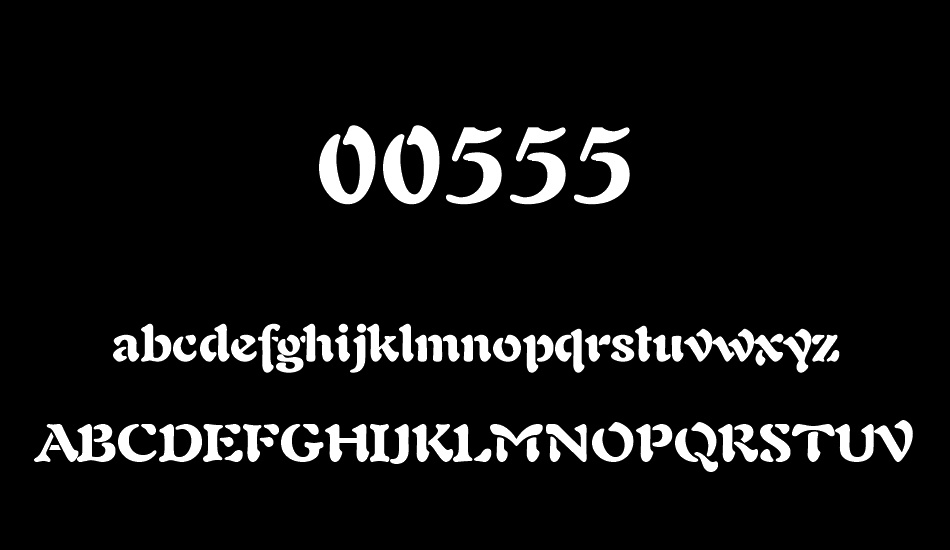 00555 font