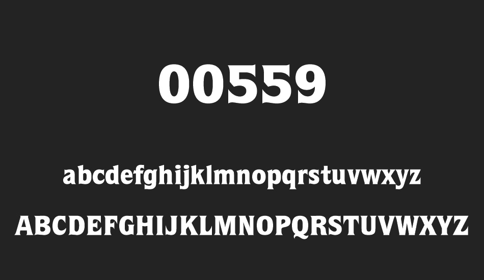 00559 font