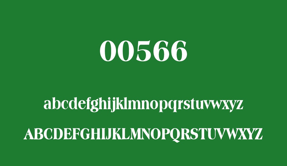 00566 font