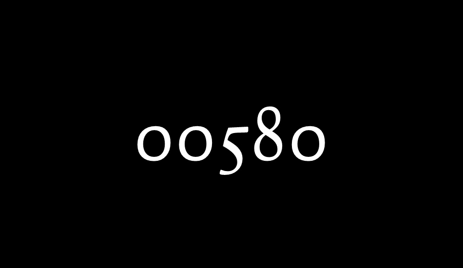 00580 font big