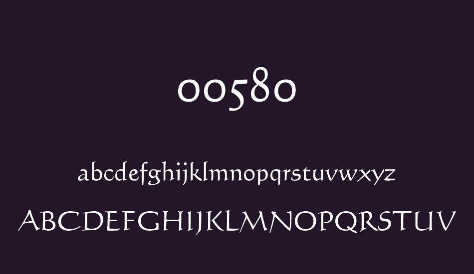 00580 font