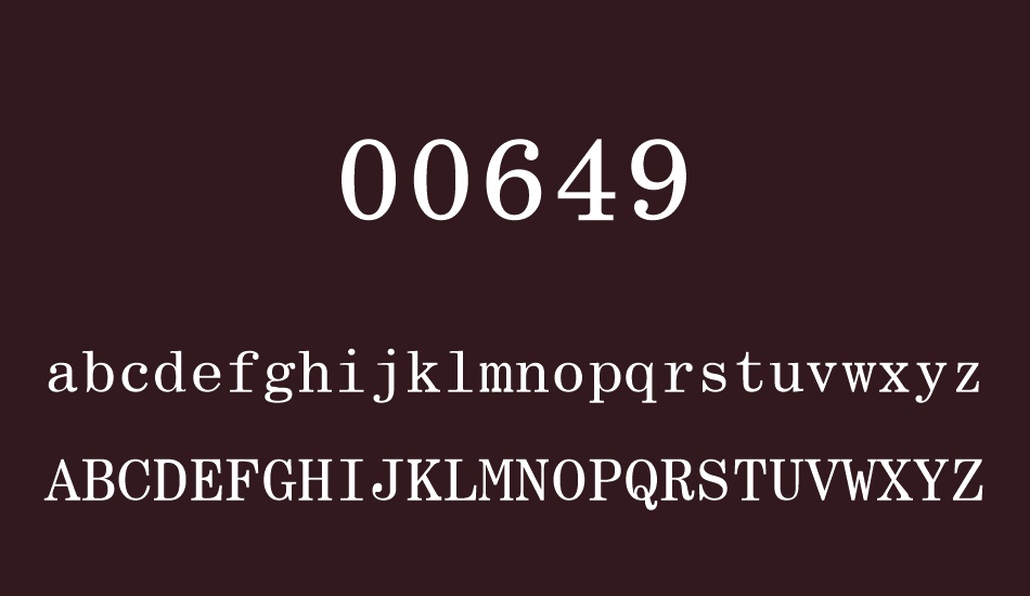 00649 font