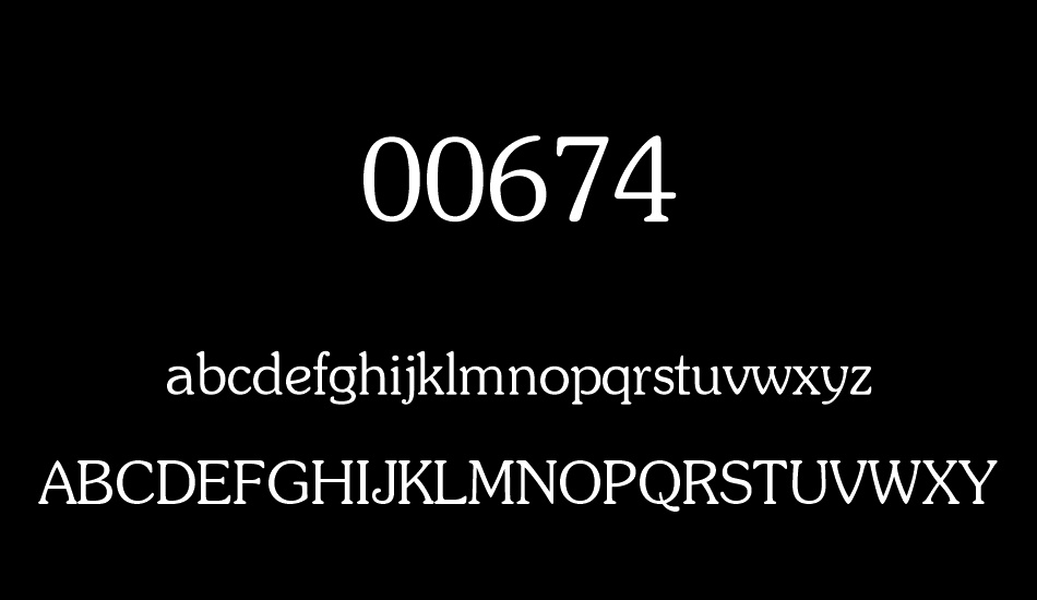 00674 font