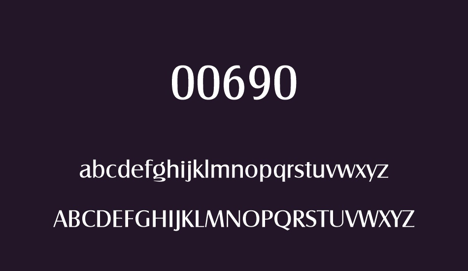 00690 font