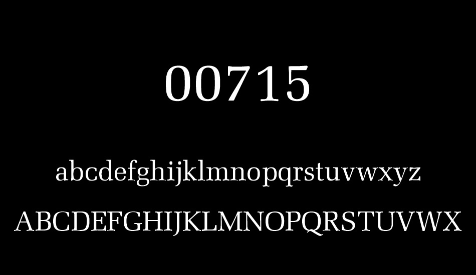 00715 font