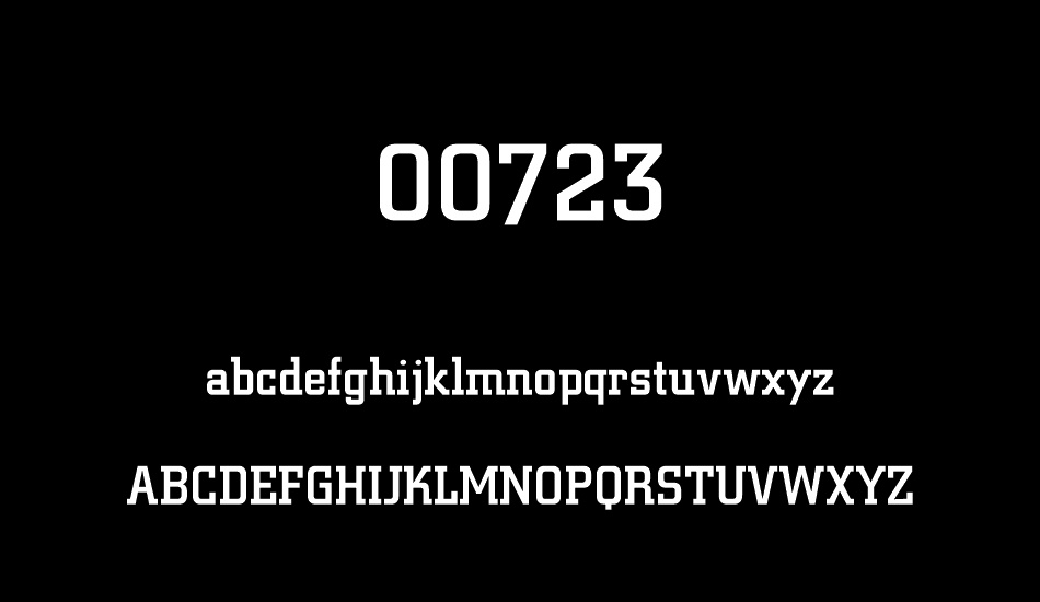 00723 font