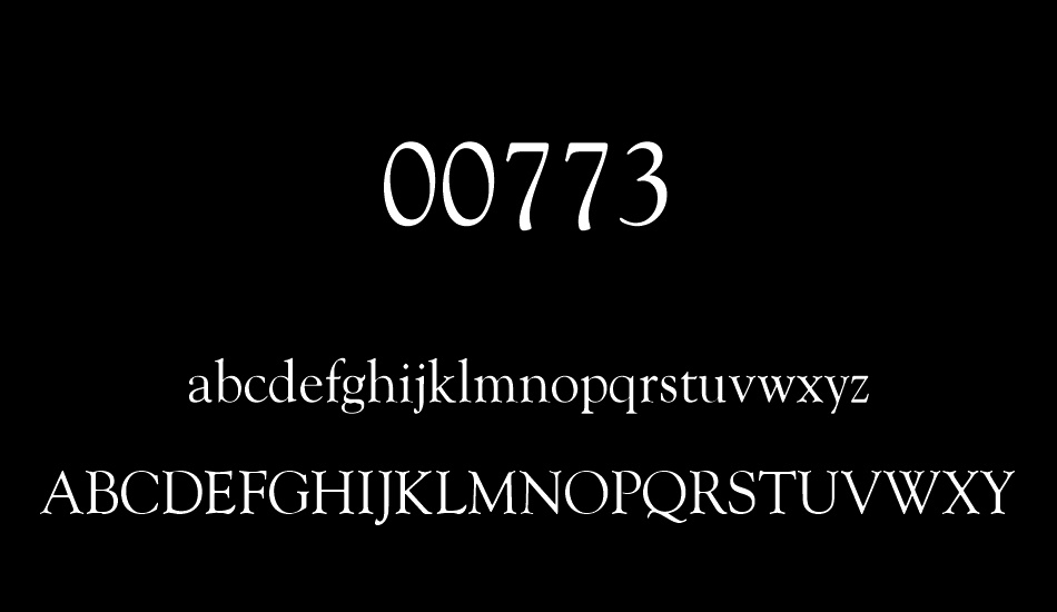 00773 font