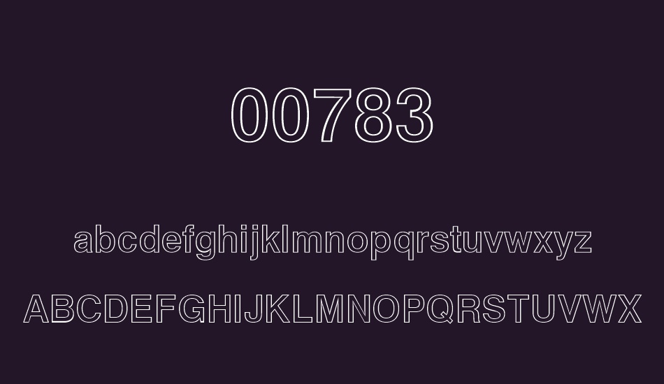 00783 font