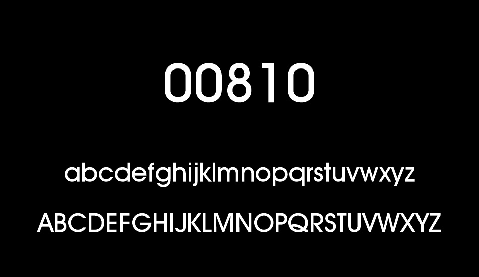 00810 font