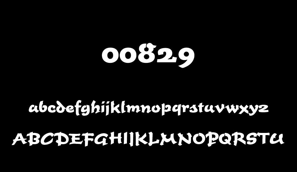 00829 font