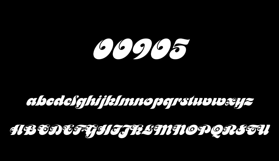 00905 font