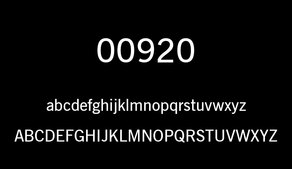 00920 font