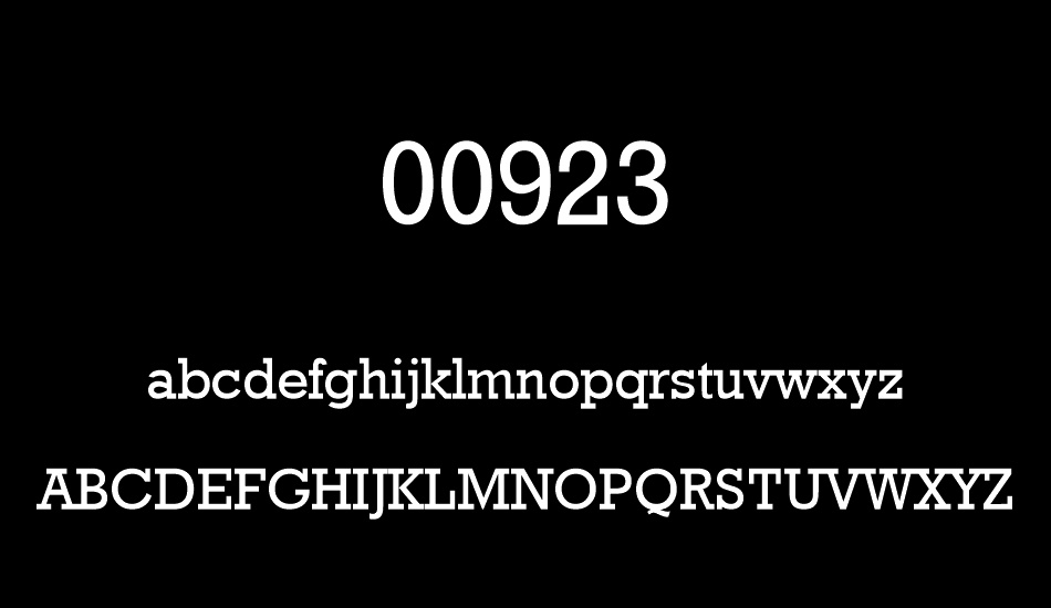 00923 font